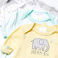 Gerber Unisex Baby Boy And Girls 4-Pack Sleeper Gown Animals Green 0-6 Months