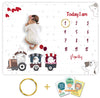Novo Baby Milestone Blanket & Props For BabyS |1 To 12 Months Prop |Ac Room Blanket For Summer | Newborn Baby Blanket | Infants