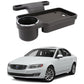 Oshotto (FT04) Foldable Car Auto Headrest Rear Back Seat Table Drink Food Cup Tray Holder Compatible with Volvo S80  Black