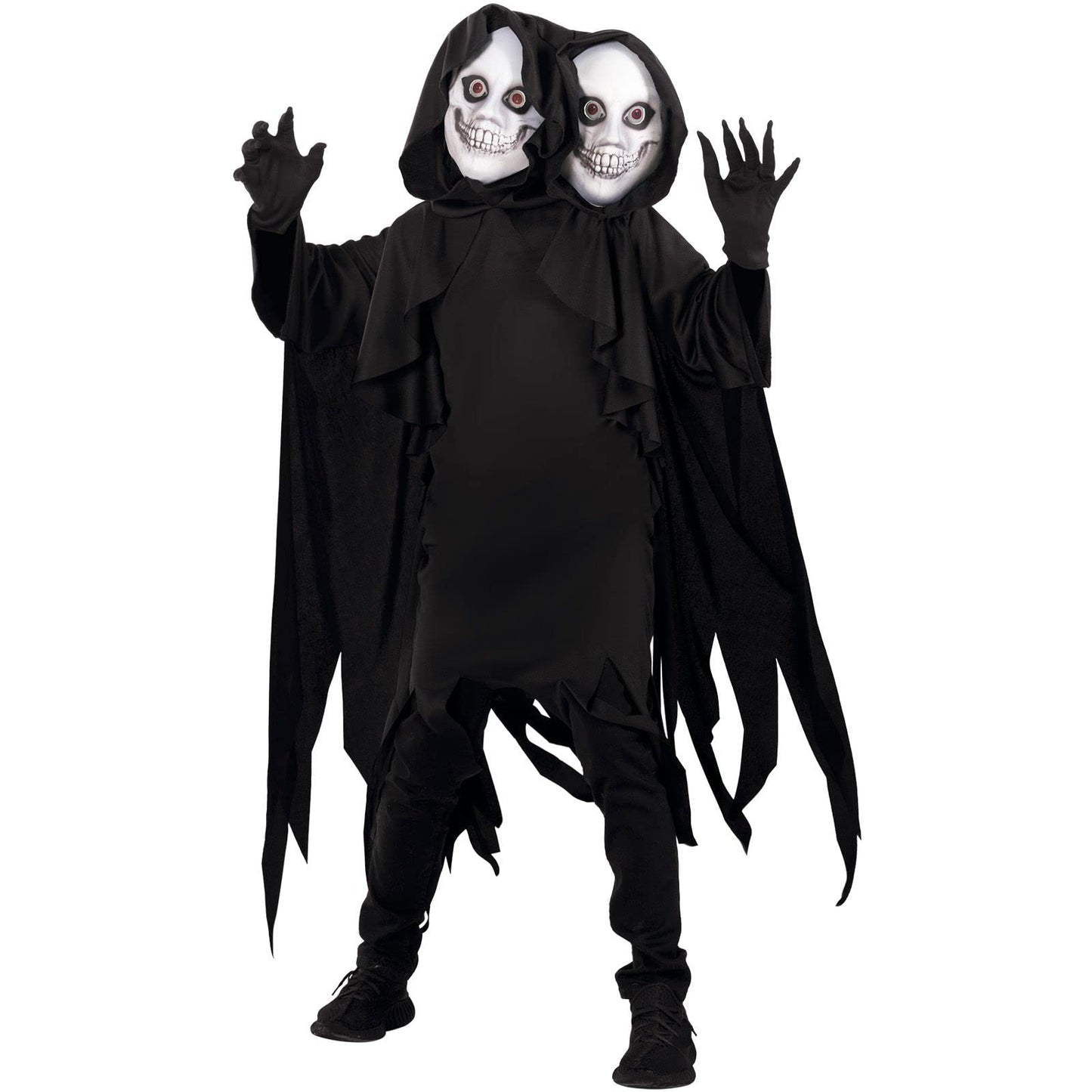 Morph Two Headed Ghoul Costume Kids, Grim Reaper Costume Kids, Boys Reaper Costumes, Boys Scary Demon Halloween Costumes, Medium