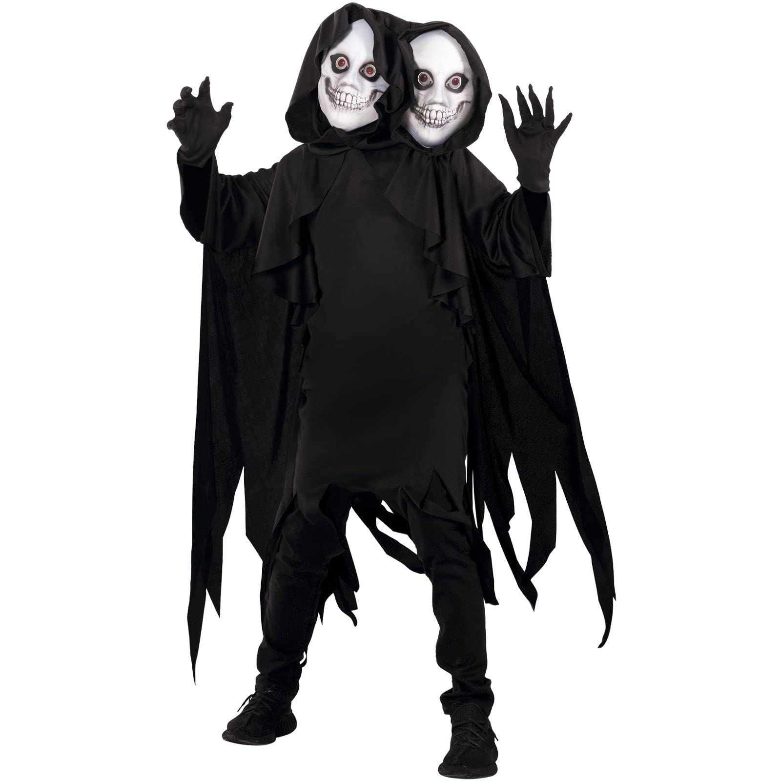 Morph Two Headed Ghoul Costume Kids, Grim Reaper Costume Kids, Boys Reaper Costumes, Boys Scary Demon Halloween Costumes, Medium