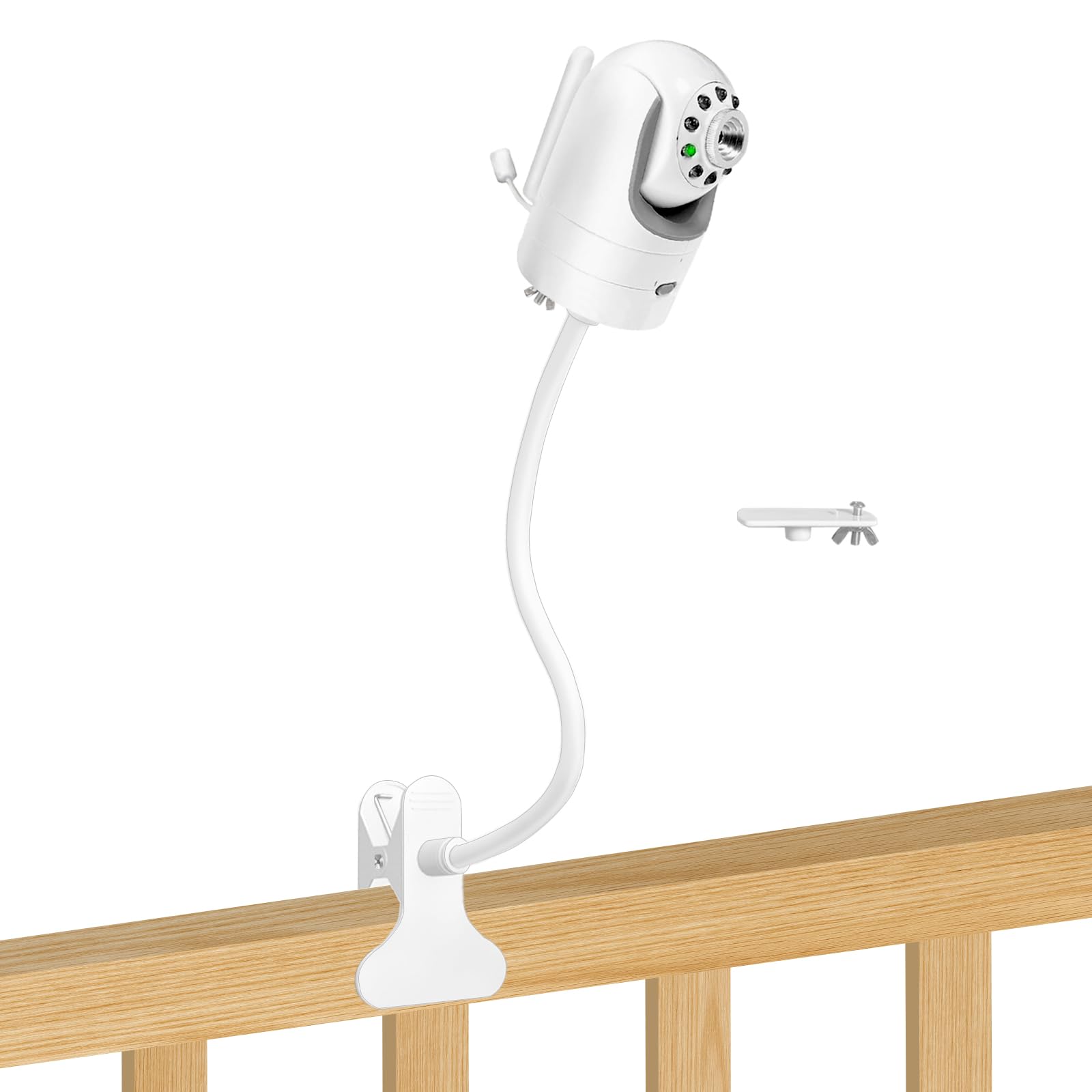 Vikobess Flexible Baby Monitor Mount for Infant Optics DXR-8 and DXR-8 PRO, Also Compatible with The Nanit Pro Smart Baby Monito