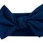 Babygiz Baby Girl Headbands-Infant,Toddler Cotton Handmade Hairbands With Bows Child Hair Accessories (Navy Blue)
