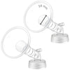 2X 34 Mm Maymom Two-Piece Wide Neck Pump Parts For Spectra S1/S2 Pumps; Incl Wide Mouth Flanges; Not Original Spectra Flange