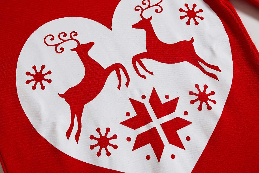 Kikizye Baby Girls Boys Long Sleeve Christmas Pajamas Sets Toddler Cotton Reindeer Jammies Size 18-24 Months