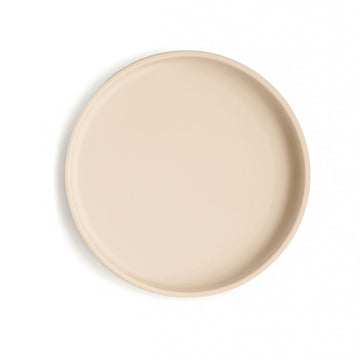 mushie Classic Silicone Suction Plate | BPA-Free Non-Slip Design (Shifting Sand)
