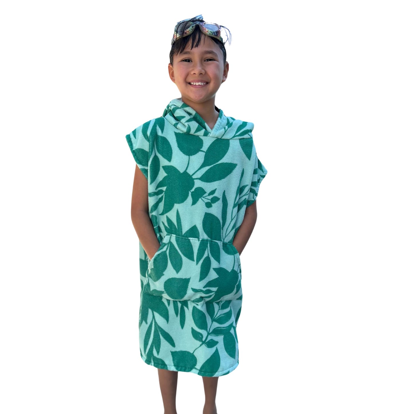 Cor Surf Poncho Changing Towel Robe With Hood And Front Pocket For Kids, Doubles Up As Beach Towel And Blanket - Kailua