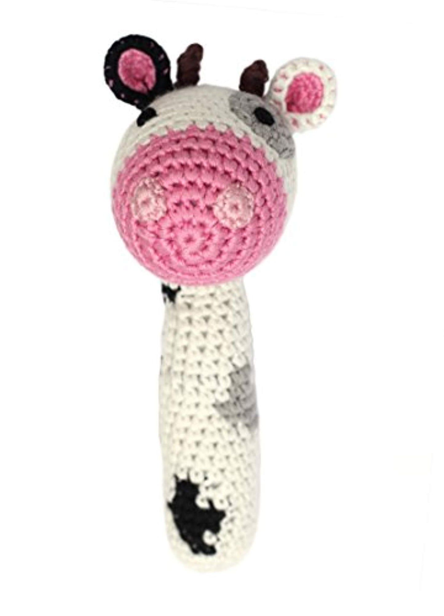 Cheengoo - Organic Baby Rattle - Cow