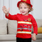 Cosland Halloween Fireman Costume Baby Firefighter Outfit, Red, 12-18 Months