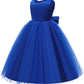 Baby Girl Party Wedding Easter Dress Blue, Sleeveless Floor Length Tutu Tulle Dance Gown 1St Birthday 12-18Months