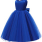 Baby Girl Party Wedding Easter Dress Blue, Sleeveless Floor Length Tutu Tulle Dance Gown 12 Months 1St Birthday