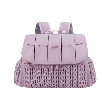 Convertible Diaper Bag Backpack, Waterproof Nappy Changing Bag, Travel Mummy Bag with Changing Pad, Shoulder Strap (PURPLE)