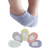 5 Pairs Baby Girls Boys No Show Socks Non-Skid With Grippers, Unisex Newborn Seamless Half Cushion Low Cut Socks, Anti Slip Sock