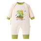 Hopscotch Boys Beige Full Sleeves Dino Print Bodysuit For Age (69 Months)