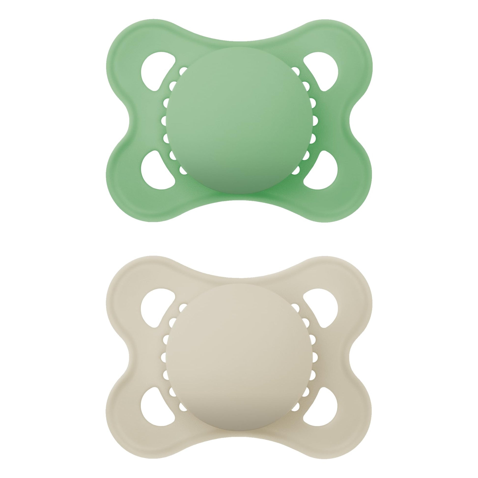 Mam Original Matte Baby Pacifier, Nipple Shape Helps Promote Healthy Oral Development, Sterilizer Case, 2 Pack, 0-6 Months, Unis