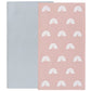 Owlowla Baby Diaper Changing Pad Portable Changing Mat Travel Changing Pad Liner For Baby And Small Toddler(Gray&Rainbow)