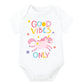 Lillypupp Unisex Pure Cotton New Born Baby Romper Bodysuit Dress With Positive Baby Quotes For Baby Girls And Boys.