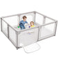 Costzon Baby Playpen, Extra Large Playard for Babies, Infant Safety Gates Indoor Outdoor, Childrens Fences with Anti-Slip Sucke