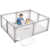 Costzon Baby Playpen, Extra Large Playard for Babies, Infant Safety Gates Indoor Outdoor, Childrens Fences with Anti-Slip Sucke