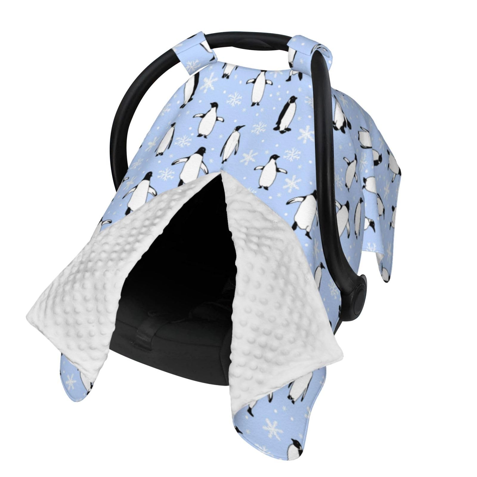 Penguin Baby Car Seat Canopy Cover Multi Use Nursing Cover For Mom Nursing Covers Newborn Penguin Shower Gift