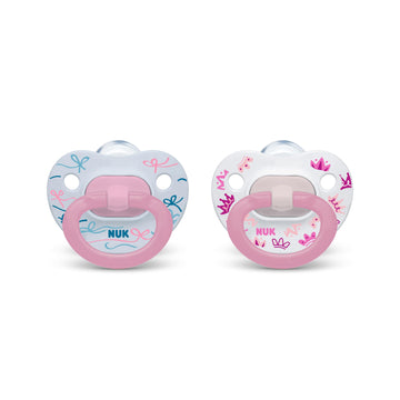 Nuk Comfy Orthodontic Pacifiers, Pink Assorted, 18-36 Months, 2 Count