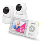 Vtech Vm923-2 Baby Monitor, 2.8   Screen, 1000Ft Range, Pan-Tilt-Zoom, Night Vision, 2-Way Audio, Temperature Sensor, Lullabies,