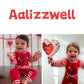 Aalizzwell Newborn Baby Boys Girls First Valentines Day My Clothes Hooded Romper Heart Hoodie Outfit Nb Clothing
