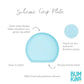 Bumkins Toddler and Baby Suction Plate, Silicone Grip Plate for Babies and Kids, Baby Led Weaning, Children Feeding Supplies, No