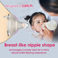 Nenesupply Natural Baby Bottles Newborn Flow Feeding Bottles Breastfeeding Bottle For Breastfed Babies Wide Neck 4.7Oz Anti Coli