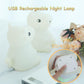 SMOORITA Night Light for Kids, Cute Night Lamp Bedroom Cow Nightlight for Baby Girl Boy Teem, Battery Powered Silicone Animal Ni