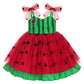 Idopip Baby Girls Watermelon Tutu Dress Summer Sleeveless Backless Princess Birthday Party Dresses Toddler Girl First Communion