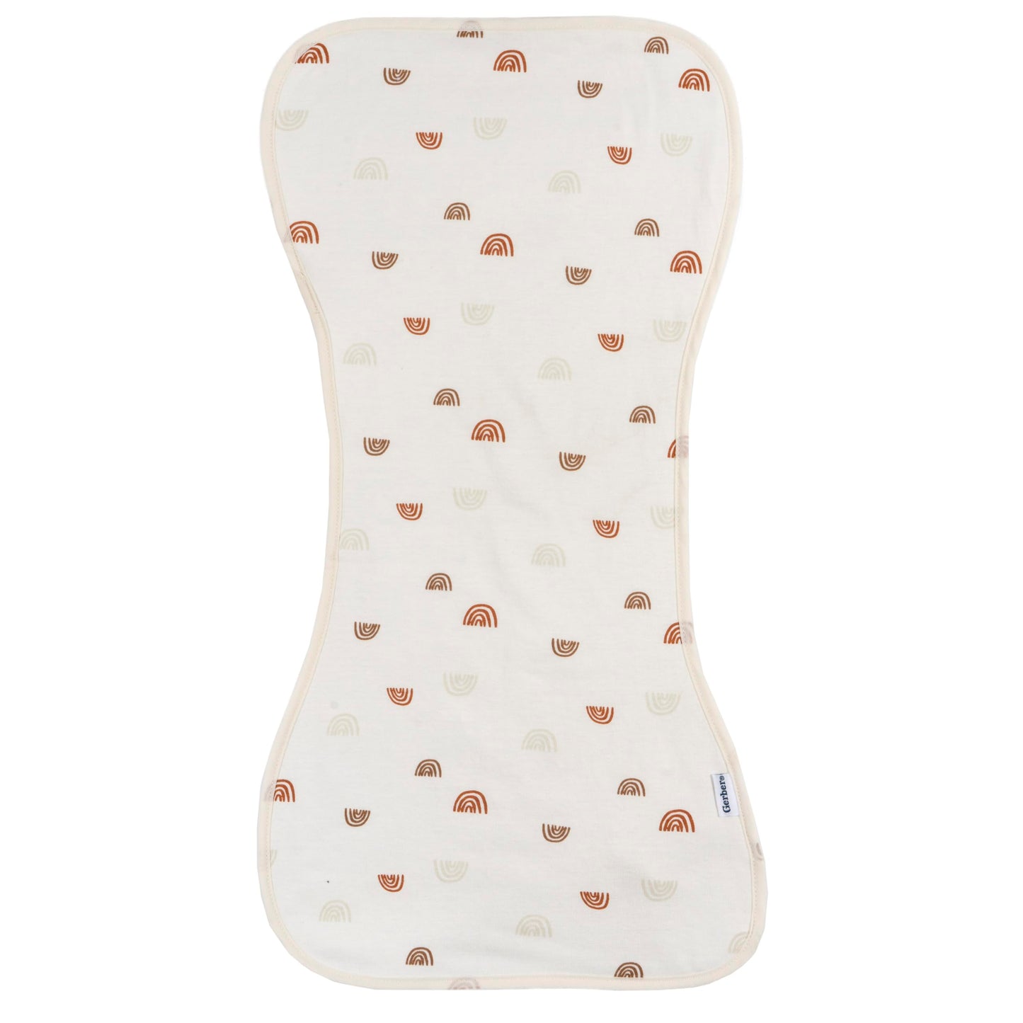 Gerber Baby Unisex Burp Cloths 5-Pack, Rust Tan, Size 10.5' X 21'