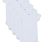 Gerber Unisex Baby 5-Pack Short Sleeve Variety Onesies Bodysuits Short Sleeve White 12 Months
