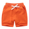 Dcuterq Toddler Baby Kids Solid Cotton Sport Jogger Shorts Pants Boys Girls Summer Casual Elastic Waist Pants Orange 4 Years