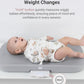 Grownsy Smart Baby Scale, Cozy Baby Scale With Removable Safety Strap, Baby Ergonomic Design, Non-Slip, Comfortable,White
