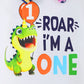 Mommy'S New Man Toddler Baby Boys 1St Birthday Dinosaur Cake Smash Outfit Short Sleeve Bodysuit Bloomers Adjustable Back Suspend