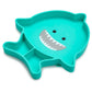 Melii Divided Silicone Suction Plate - 100% Silicone, For Baby + Toddlers - Bpa Free, Dishwasher & Microwave Safe (Shark)