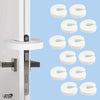 Babypro Baby Proofing Finger UShape Door Guard (Pack Of 12, White) For Kids Safety, NonToxic Eva Foam, Children Safety Door Sl