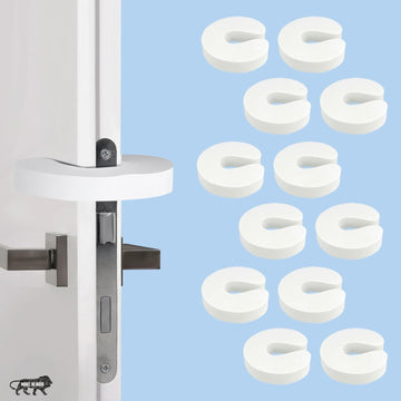 Babypro Baby Proofing Finger UShape Door Guard (Pack Of 12, White) For Kids Safety, NonToxic Eva Foam, Children Safety Door Sl
