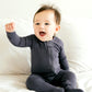 Vaenait Baby Toddler Boys Girls Solid Footie Pajama Cozy Modal Chacoal 24M