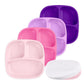 Re-Play - 4 Pack 7.37 Divided Plates with Deep Sides for Baby, Toddler & Child Feeding - BPA Free - Made in USA from Recycled Mi