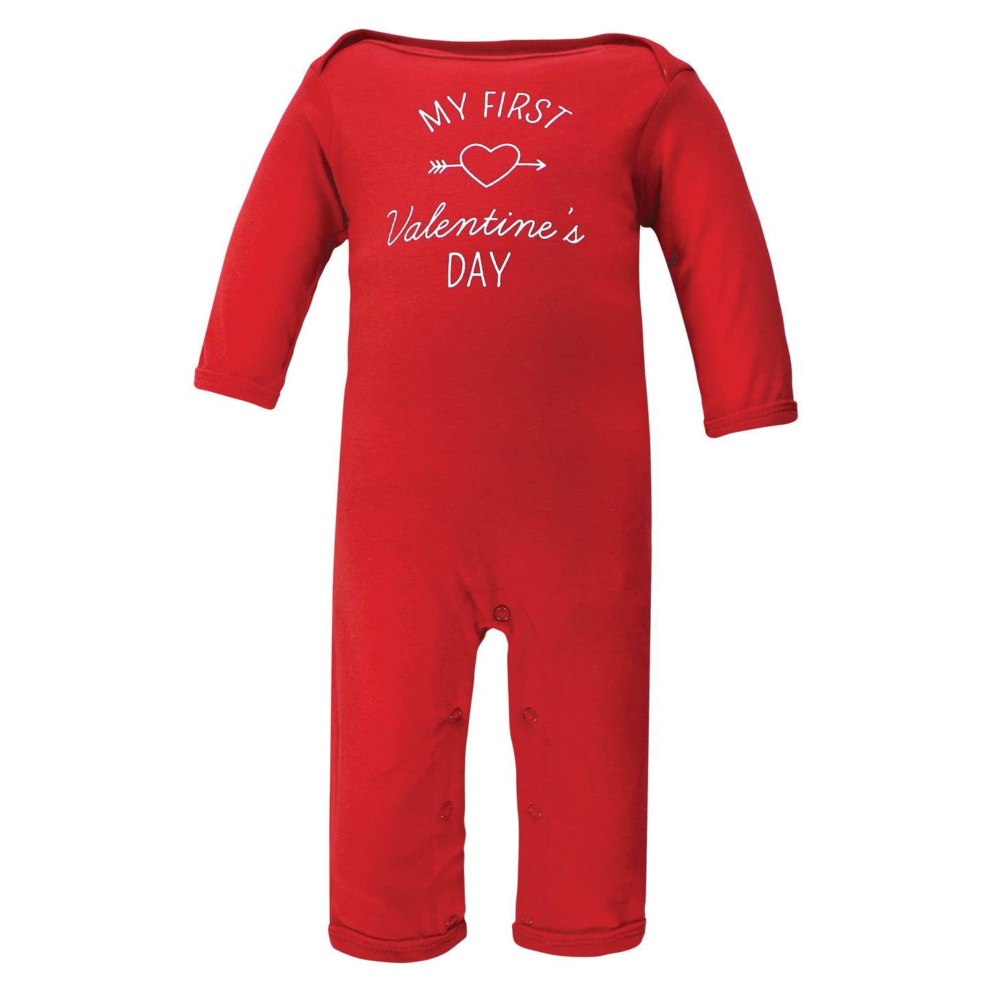 Hudson Baby Unisex Baby Cotton Coveralls, Valentine Easter, 9-12 Months