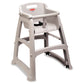 Rubbermaid Commercial Products Sturdy High Chair for Child/Baby/Toddler, Unassembled, Platinum, Fits Under Table for Child/Baby/
