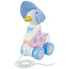 Orange Tree Toys Peter Rabbit: Pull Along: Jemima Puddle-Duck - Wooden Toy, Wheeled Character, Encourage First Steps, FSC Certif