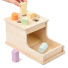 Busy edition Montessori Toys Object Permanence Box with 6 Wooden Blocks,Montessori Toys for Babies 6-12 Months,Wooden Baby Toys 