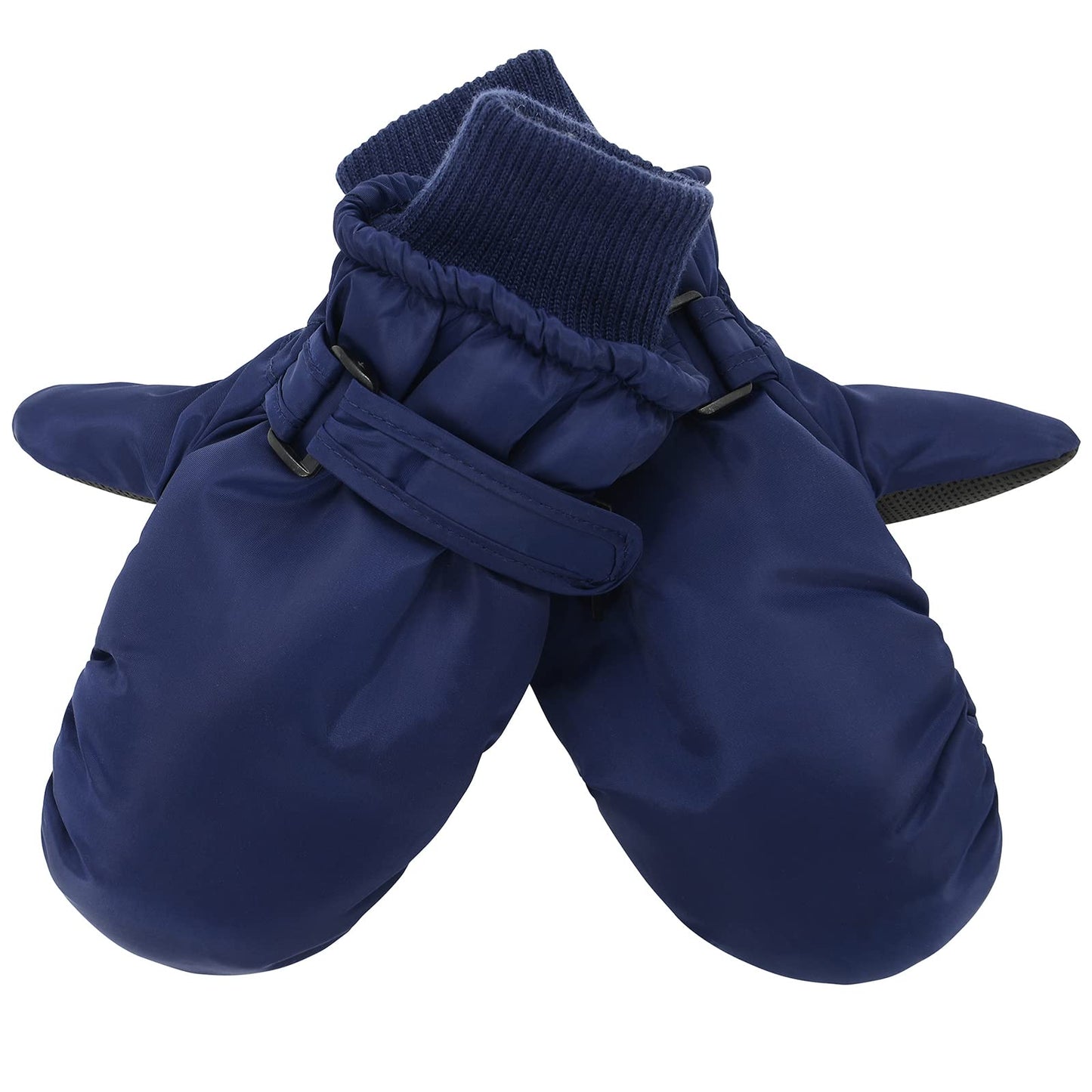 American Trends Toddler Winter Gloves Snow Mittens For Kids Girls Boys Waterproof Ski Mitten Warm Fleece Glove Pure Navy S