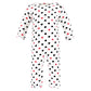 Hudson Baby Unisex Baby Cotton Coveralls, Girl-Daddy Red Black, 6-9 Months