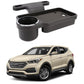 Oshotto (FT04) Foldable Car Auto Headrest Rear Back Seat Table Drink Food Cup Tray Holder Compatible with Hyundai Santa Fe  Bl