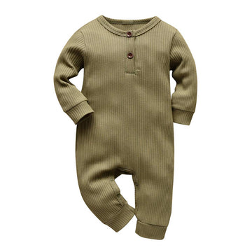Eghunooy Baby Boy Girl Solid Color One Piece Romper Jumpsuit Outfits Clothes (12-18 Months) Army Green