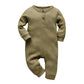 Eghunooy Baby Boy Girl Solid Color One Piece Romper Jumpsuit Outfits Clothes (Newborn) Army Green